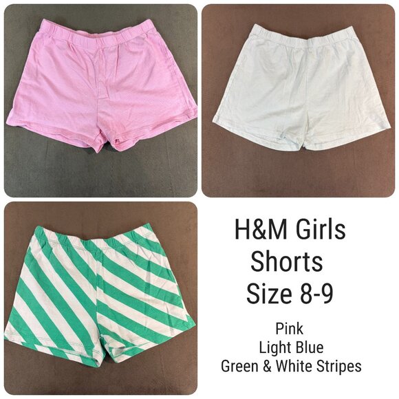 H&M Girls Cotton Shorts Size 8-9 Bundle (SKU: 139G) - Picture 1 of 1